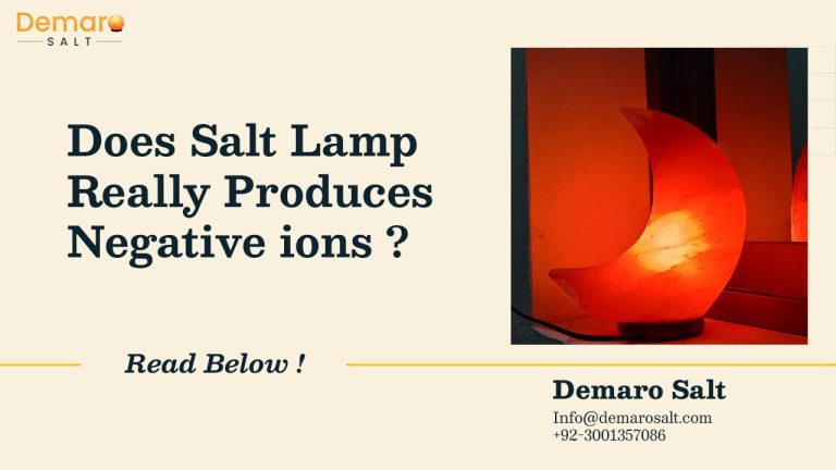 Salt Lamp Produces Negative Ions