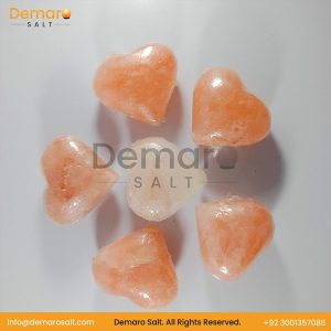 Bowl Salt Lamp with Himalayan Salt Hearts