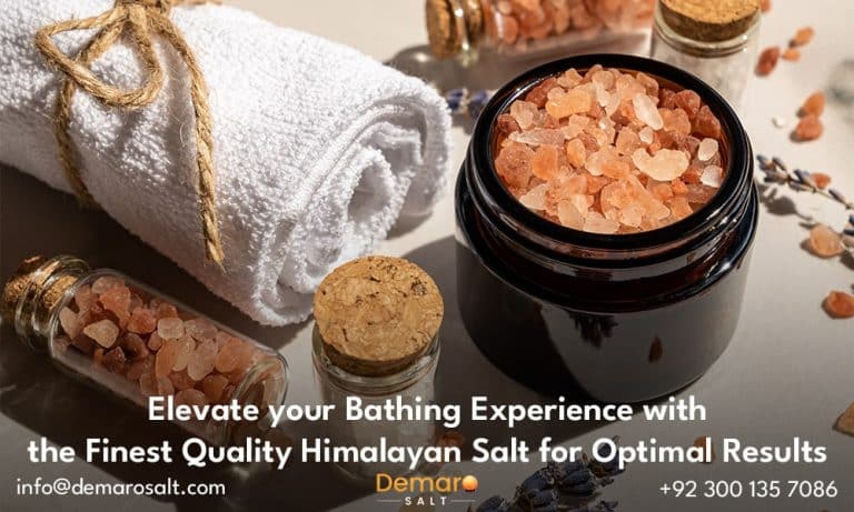 A jar of high-quality Himalayan salt used for salt baths.