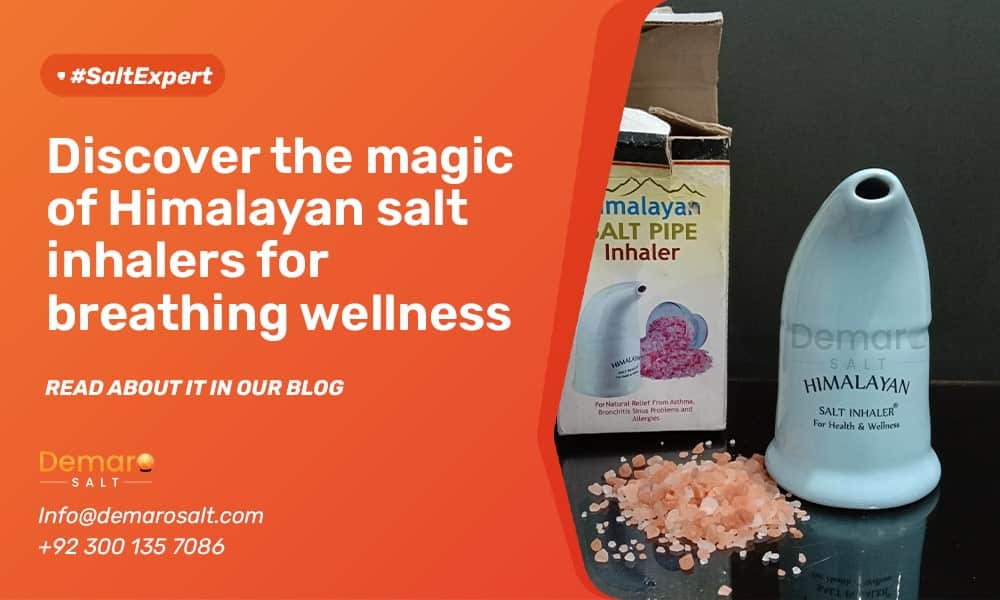 Wellness with Himalayan Salt Inhalers: Person using a Himalayan Salt Inhaler