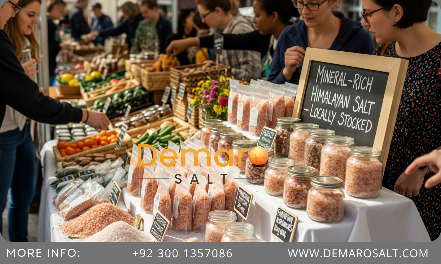 Himalayan Pink Salt in U.S. Retail Market Mineral-rich Himalayan pink salt displayed on U.S. market shelves